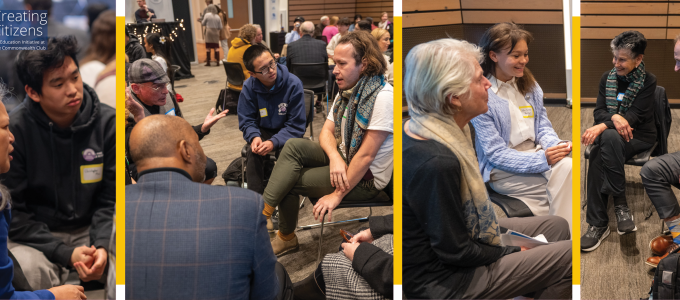 Image - students talking with adults