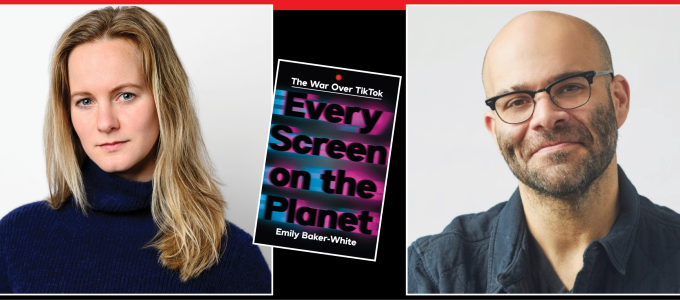 Image - the speakers and a book cover