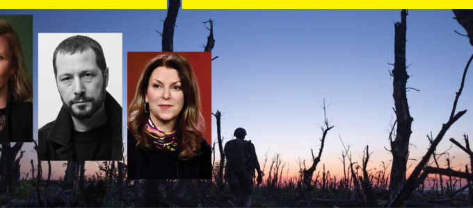 Image - scene from ‘2000 Meters to Andriivka’ and filmmakers
