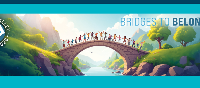 Image - illustration of bridge with program title