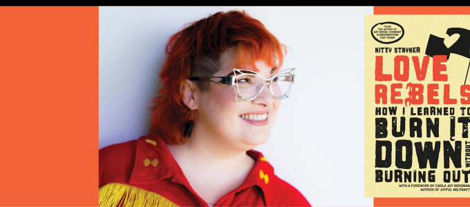 Image - the speaker and her book cover