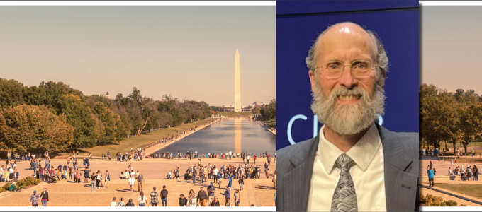 Image - the speaker and the Washington, D.C., mall