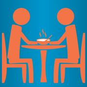 Image - two figures on a date