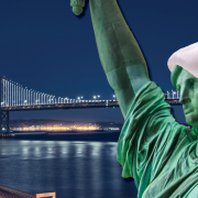 Image - Statue of Liberty with Santa Hat