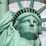 Week to Week Online Political Roundtable 3/19/20 Image - Statue of Liberty in front of Commonwealth Club building