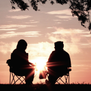 An Agenda for Elder Justice Image - two people at sunrise