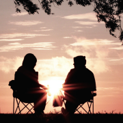 Image - two people at sunrise