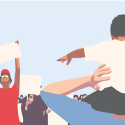 Real Talk: Racism and Climate Image - Illustration of protestors