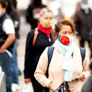 Community Matters: UCSF and the Bay Area's Fight Against COVID-19 Image - people wearing masks