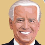 Image - illustrations of Joe Biden and Donald Trump