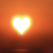 Image - heart-shaped sun