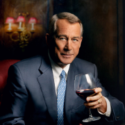 Former U.S. Speaker of the House John Boehner Image - John Boehner holding wine glass