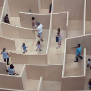 The COVID Labyrinth: Where Are We In It and How Do We Escape? Image - people in a labyrinth