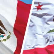 Image - Mexico and California flags