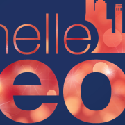 Annual Michelle Meow Year-End Celebration Image - Michelle Meow Show logo with holiday bokey lighting behind the letters