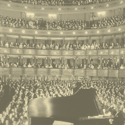 Behold! The Performing Arts Prevail Image - piano on concert hall stage