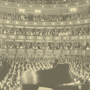 Image - piano on concert hall stage