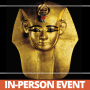 Humanities West Presents Ramses the Great Image - speaker photos plus Ramses mask