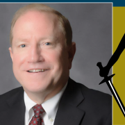 Image - the speaker and illustration of the Justice stague