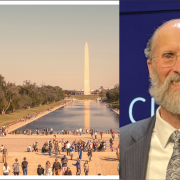 Image - the speaker and the Washington, D.C., mall