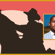 Image - speaker photos and illustration of cowboy on horse