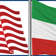 Image - flags of Iran and United States