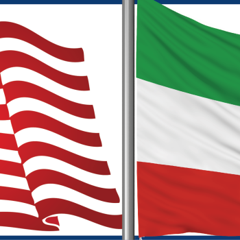 Image - flags of Iran and United States