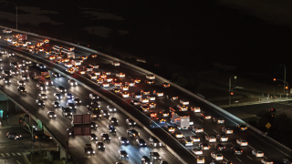 Image - Bay Area highway at night