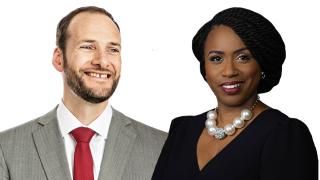 Image - Chesa Boudin and Ayanna Pressley