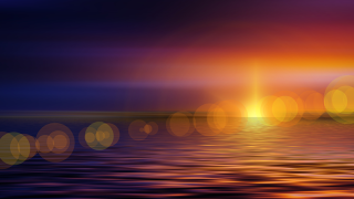 Image - sun over water