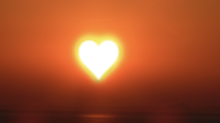 Image - heart-shaped sun