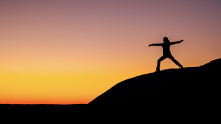 Image - person in silhouette