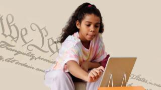 Image - girl at computer