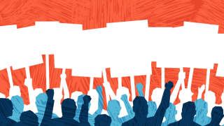 Image - people holding signs