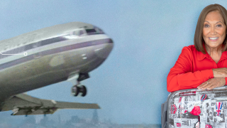 Image - Maryles Casto and an airplane taking off