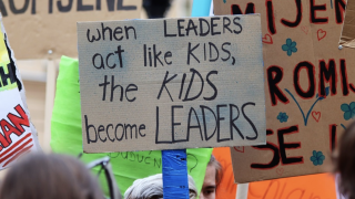 Image - signs at climate demonstration