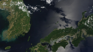 Image - NASA image of Korea and Japan