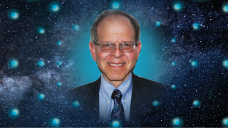 Image - Michael Dine and a background of stars