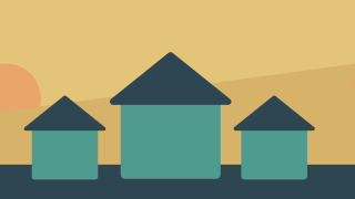 Image - illustration of houses and arrows
