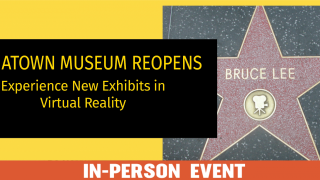Image - program title plus photo of Bruce Lee star on Hollywood Walk of Fame