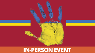 Image - hand in colors of Ukraine flag