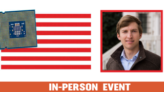 Image - Chris Miller, U.S. flag and a microchip