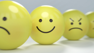 Image - balls with smiley and frowny faces