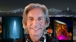 Image - the speaker plus examples of his art