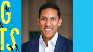 Image - Rajiv Shah and detail from book cover