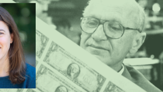 Image - Jennifer Burns and Milton Friedman
