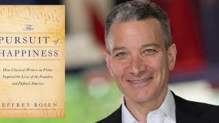 Image - Jeffrey Rosen and cover of his book