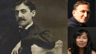 Image - Marcel Proust and speakers and New Yorker covers