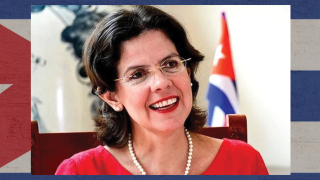 Image - Lianys Torres Rivera and Cuban flag