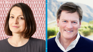 Image - Sarah Thornton with Michael Lewis